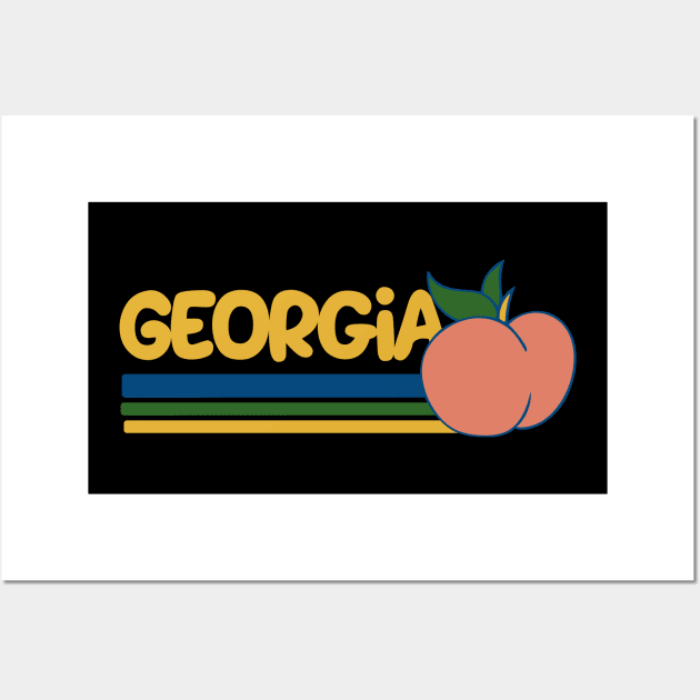 Georgia Peach Wall Art by bubbsnugg